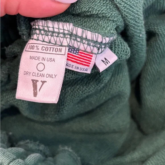 Vlone A$ap Rocky Sweden Tour Stockholm Made in USA Promenad Green Sweatpants - Picture 5 of 6